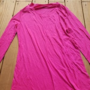 Pink long sleeve tee